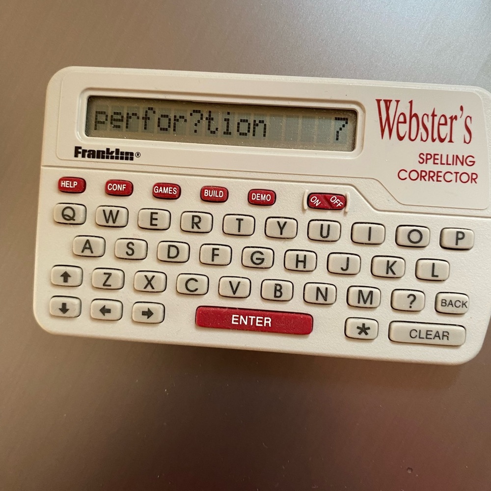 Webster's Spelling Corrector 1997 Franklin Electronics NCS-100 Great Conditions